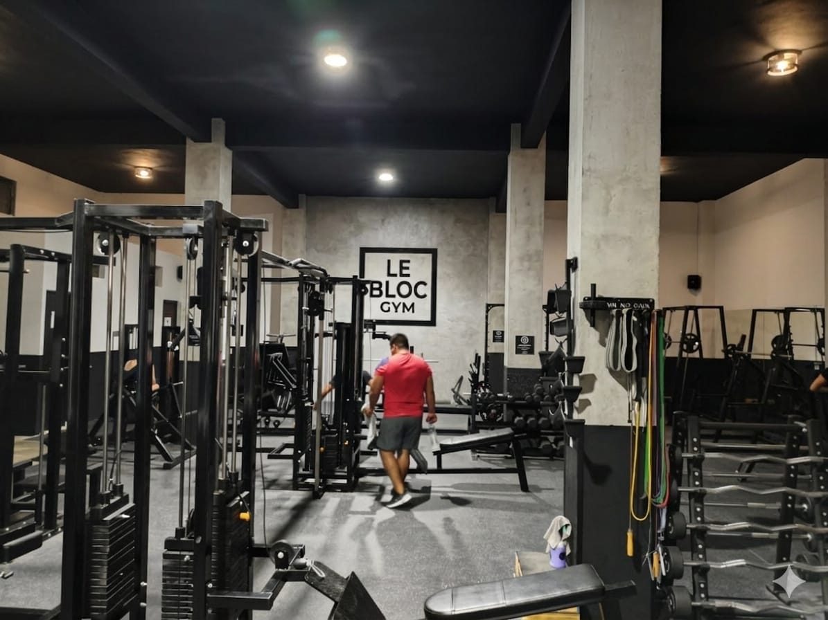 Interior gimnasio en Ixtapa con aire acondicionado – Le Bloc Gym